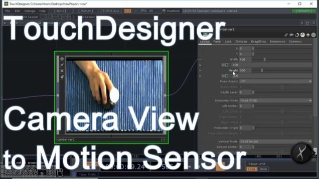 24th Motion Sensor Analysis[TouchDesigner](English)