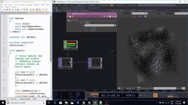 Introduction to GLSL in TouchDesigner : 8/8 GLSL Particle System introduction