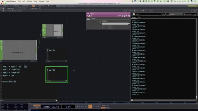 Introduction to Python and Touchdesigner 099 – Part 1