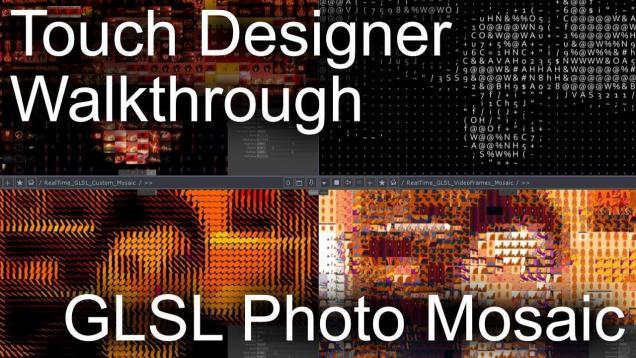 Real-Time Photo Mosaic GLSL Shader (TouchDesigner)