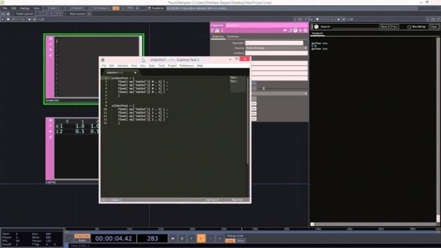 THP 494 & 598 | Python Lists | TouchDesigner