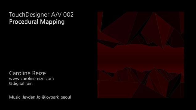 TouchDesigner A/V 002 Procedural Mapping