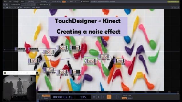Touchdesigner – Creating a noise effect with Kinect – Tutorial
