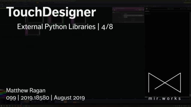 TouchDesigner | External Python Libraries | 4/8