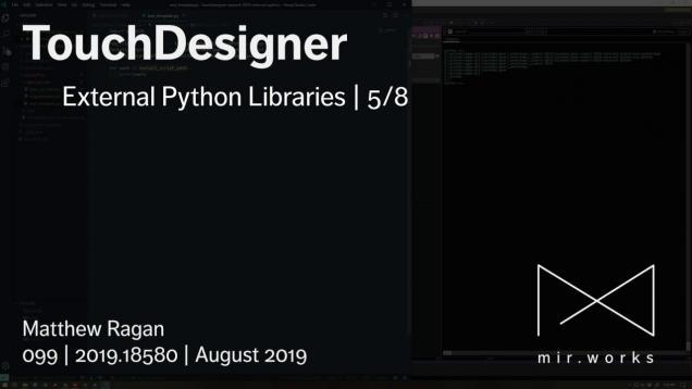 TouchDesigner | External Python Libraries | 5/8