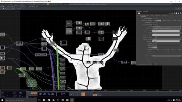 TouchDesigner Kinect TOP Tutorial 1 (uncut recording)