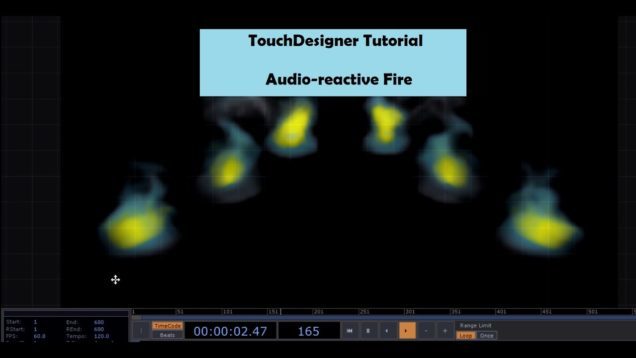 Touchdesigner – Tutorial audioreactive fire (Nvidia flow emitter)