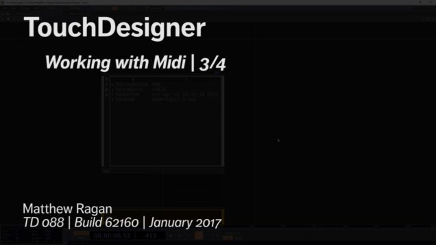 TouchDesigner | Working with Midi 3/4
