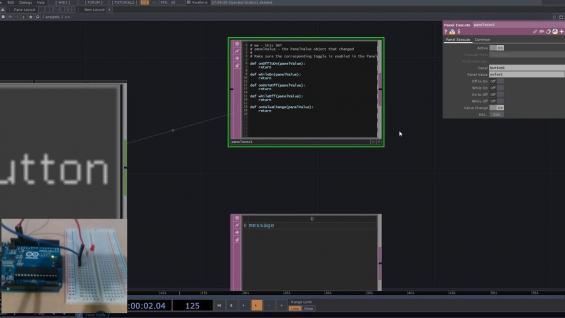 TouchDesignerからArduinoのLチカ