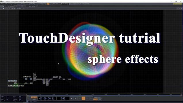 touchdesigner tutorial basics sphere effects