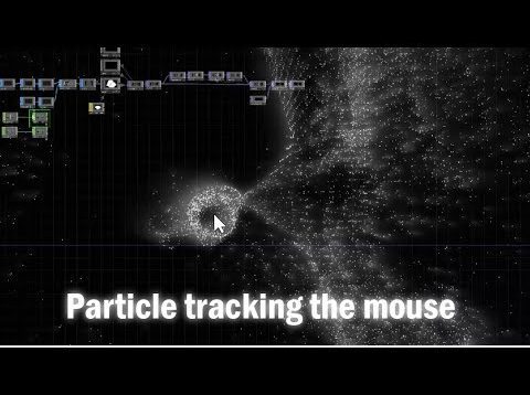touchdesigner tutorial – Particle tracking the mouse