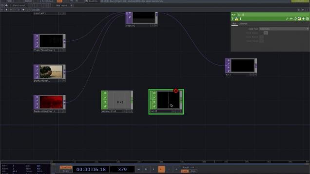 TouchDesigner video switcher with keyboard control