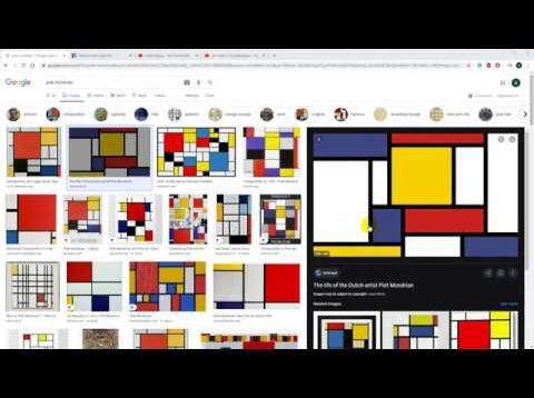 Mondrian glitch in Touchdesigner
