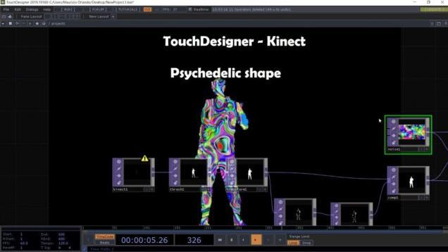 Touchdesigner: primi esperimenti con Kinect 1