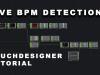 [TouchDesigner – Tutorial] Live BPM Detection (Right Formula: 60/me.inputVal)