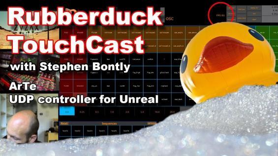 [TouchDesigner – Rubberduck] TouchCast #1 Stephen Bondly ArTe