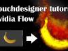 Touchdesigner tutorial on fluid simulation with Nvidia Flow Emitter.