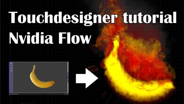 Touchdesigner tutorial on fluid simulation with Nvidia Flow Emitter.