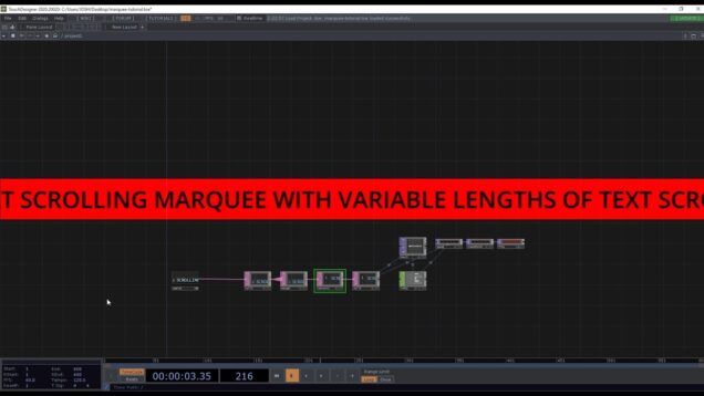 Scrolling Text Marquee using any number of characters | TouchDesigner Tutorial