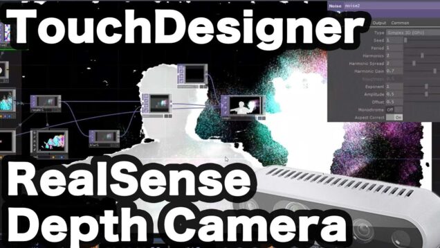 TouchDesigner[RealSenseCamera]デプスカメラでインタラクティブ