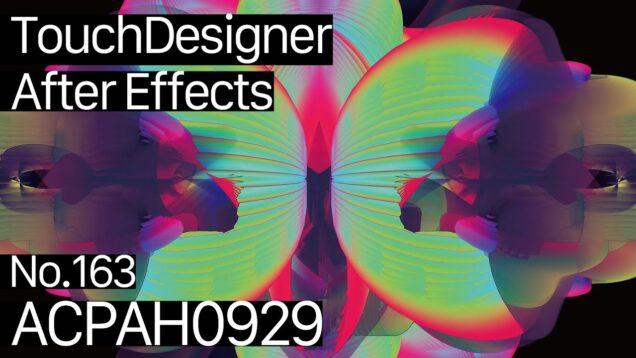 【Created in TouchDesigner & After Effects】ACPAH0929