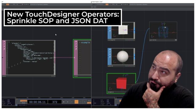 New TouchDesigner Operators Tutorial: Sprinkle SOP & JSON DAT