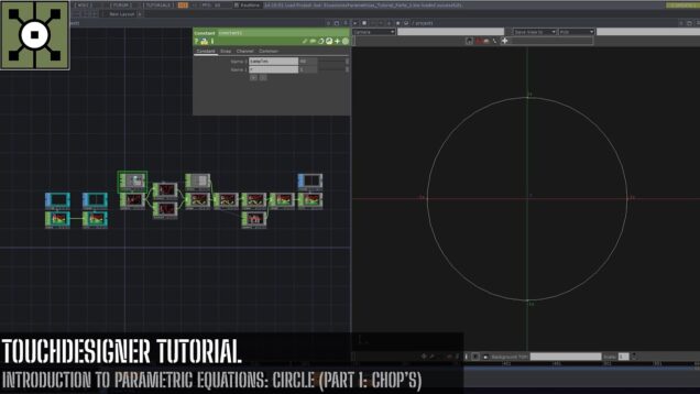 TouchDesigner Tutorial: Introduction to Parametric Equations: Circle (Part 1: CHOP’s)
