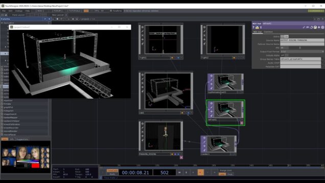 Basic Bikin Virtual Stage Touch Designer (Live)