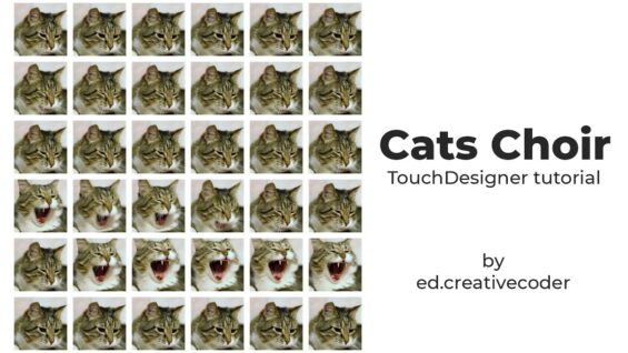 Audio-Reactive Cats Choir — TouchDesigner tutorial