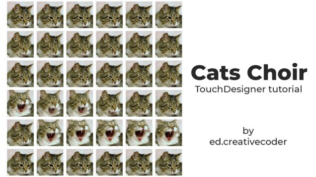 Audio-Reactive Cats Choir — TouchDesigner tutorial
