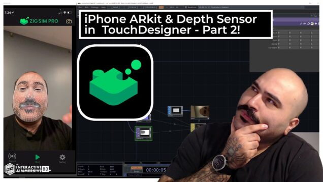 iPhone ARkit & Depth Sensor in TouchDesigner Tutorial – Part 2!