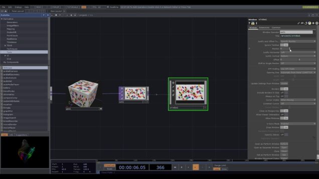 TouchDesigner/Window COMPを使って二枚目のモニタに映像を映し出す/Show a movie in a second display using Window COMP