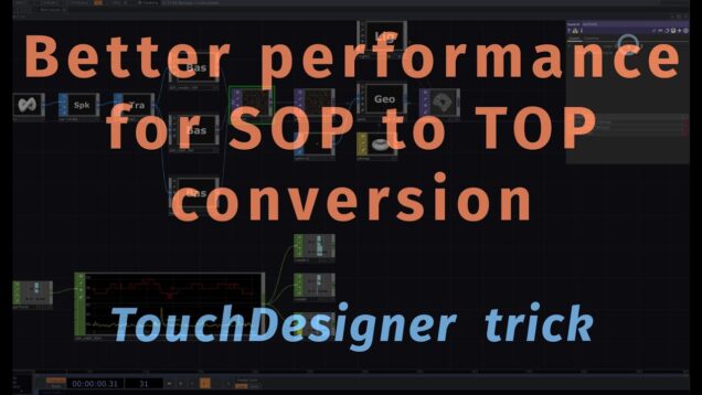 SOP to TOP conversion trick for TouchDesigner