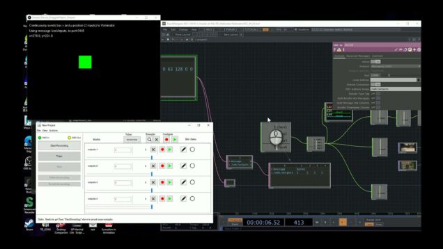 How to connect TouchDesigner as a real-time outputs processing application with Wekinator