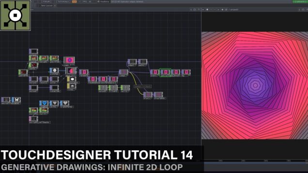 TouchDesigner Tutorial 14 – Generative Drawings: Infinite 2D Loop