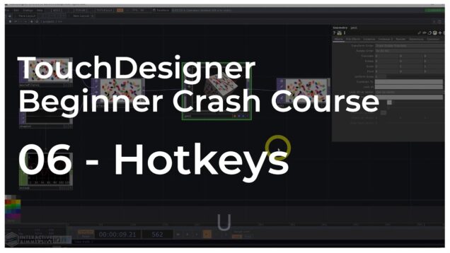 06 – Hotkey Notes – TouchDesigner Beginner Crash Course