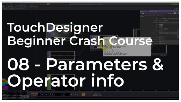 08 – Parameters & Operator Info – TouchDesigner Beginner Crash Course