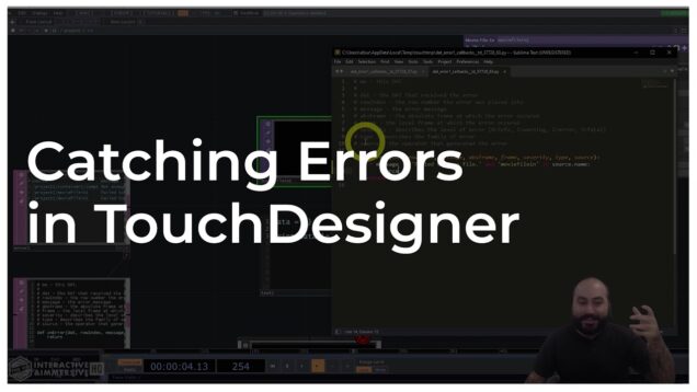 Catching Errors in TouchDesigner – Tutorial