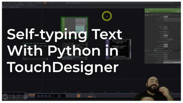 Self-typing Text with Python in TouchDesigner Tutorial