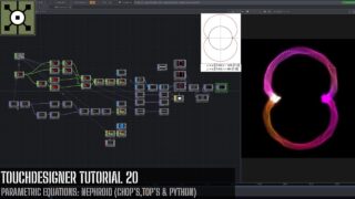 TouchDesigner Tutorial 20 – Parametric Equations: Nephroid (CHOP’s,TOP’s & Python)