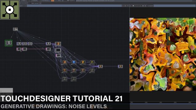 TouchDesigner Tutorial 21 – Generative Drawings: Noise Levels