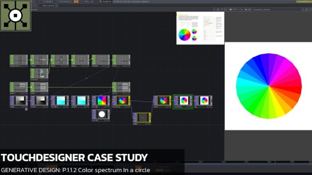 TouchDesigner Tutorial 24 – Case Study [Generative Design: P.1.1.2 Color spectrum in a circle]