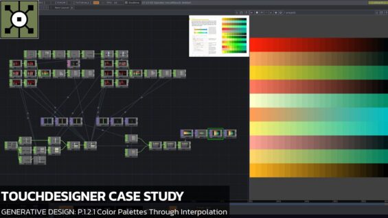 TouchDesigner Tutorial 25 – CS: [Generative Design: P.1.2.1 Color palettes through interpolation]