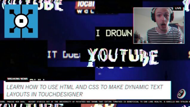 Create better text layouts using HTML and CSS and the Web Render TOP in Touchdesigner