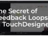 The Secret of Feedback Loops in TouchDesigner – Tutorial