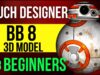 TouchDesigner Beginner Tutorial:  BB8 (Sphere, Texture, Phong, Carve, Cap, Comp, Noise, Normal Map)