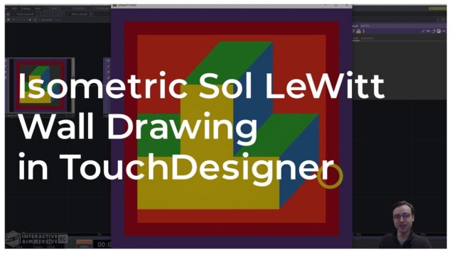 Isometric Sol LeWitt Wall Drawing in TouchDesigner – Tutorial
