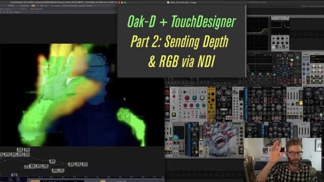 Oak-D + TouchDesigner Part 2:   Sending Depth and RGB Frames via NDI