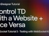 Tutorial 3 – Testing with WebSocket King. Control TouchDesigner with a Website using WebSockets