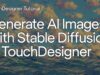 Generate AI Images with Stable Diffusion + Audio Reactive Particle Effects – TouchDesigner Tutorial
